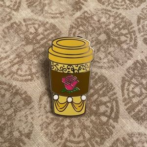 New Disney Parks Belle Coffee Cup Pin